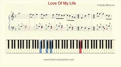 How To Play Piano: Freddy Mercury "Love Of My Life" Piano Tutorial by Ramin Yousefi  - Durasi: 3:05. 