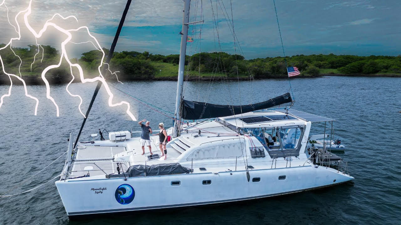 Helping A Lightning Struck Catamaran