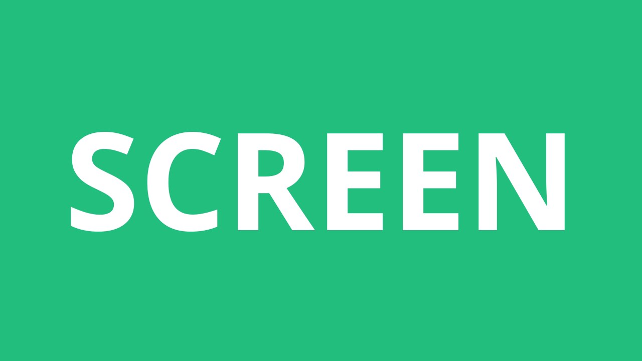 How To Pronounce Screen Pronunciation Academy YouTube