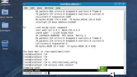 Installation et configuration le serveur SSH sous linux ( Fedora 11 partie 1 )