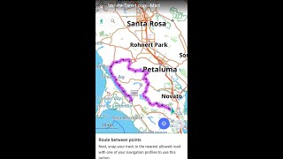 Navigating with GPXs from the web: OsmAnd Maps & Navigation (Android v 4.1) screenshot 3