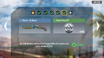 Win 2 MP Matches with Any Pistol Equipped (Must Be in Hand at theEnd of the Match) Task Complete