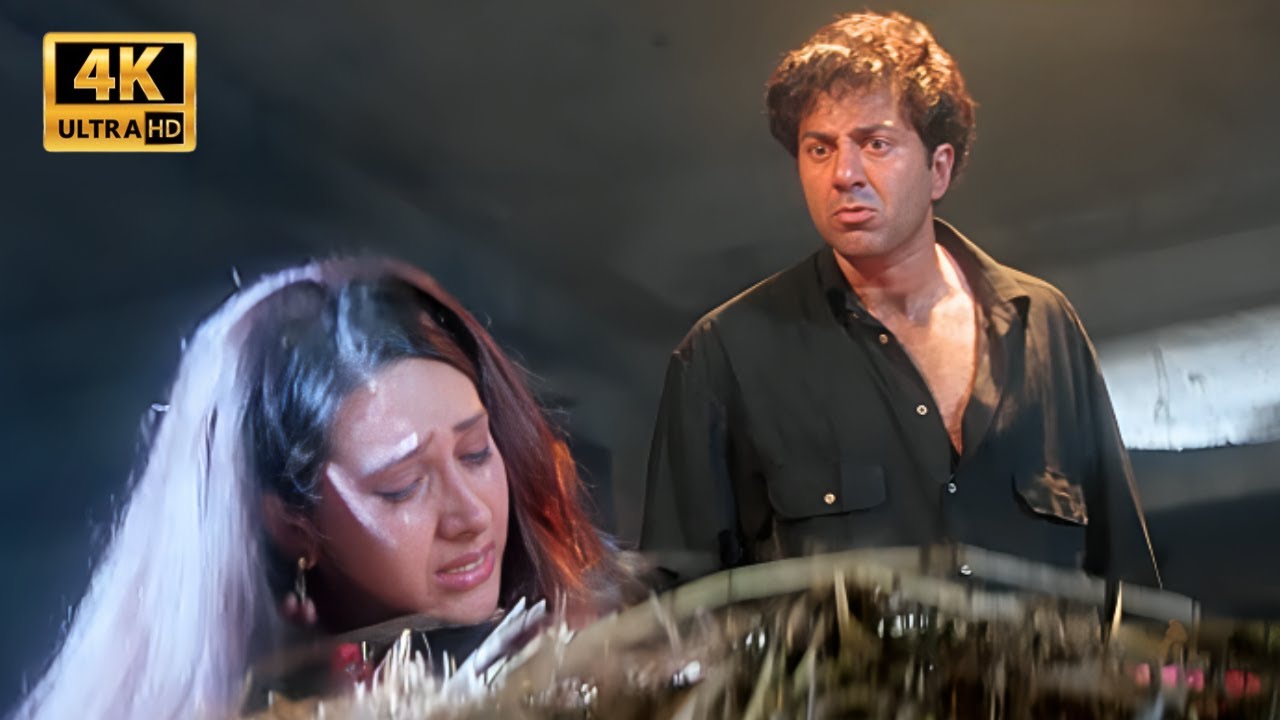 Ajay Movie Best Scene - Sunny Deol, Karisma Kapoor, Mohnish Bahl - Action Scene - Movie Clips