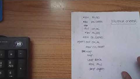 STEPPER MOTOR INTERFACING CLOCK WISE & ANTI CLOCK WISE DIRECTION