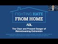 The Clear and Present Danger of Mainstreaming Extremism | Fighting Hate From Home 1.8.21