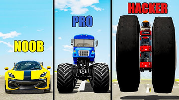 NOOB vs PRO vs HACKER #51 - Beamng drive