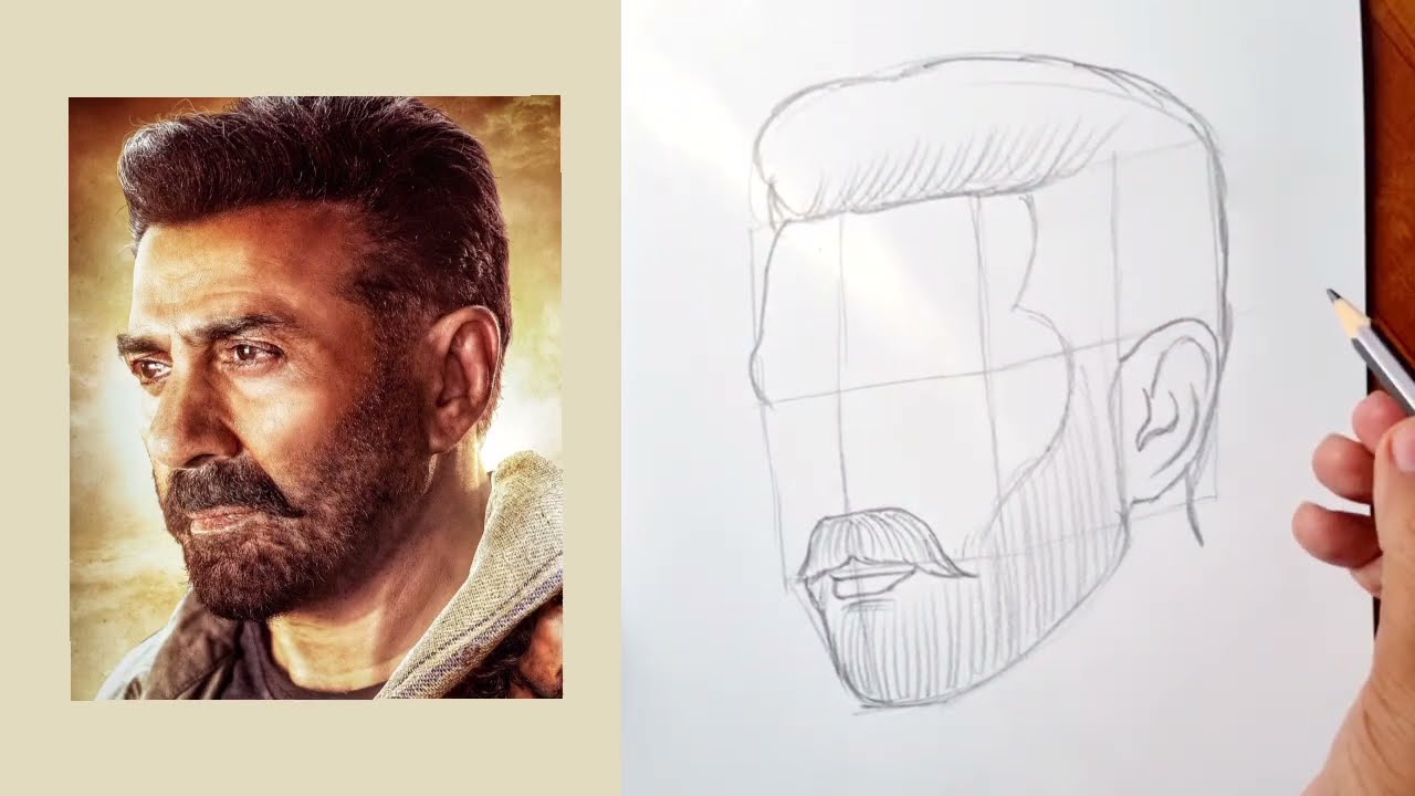 Jaat movie sunny Deol Drawing 