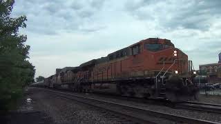 BNSF #5825 Leads WB Ethanol Train with H1 Dash 9 Trailing. Olathe, KS 7/4/26