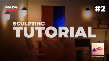 Street - Lamp, Wall-Lamp with Light Settings!! | 3D Sculpting Time-Lapse on iPad Pro | Nomad Sculpt