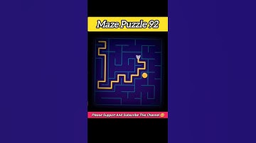 How I Solve This Maze Puzzle! | Maze Puzzle Level - 92 | Maze Puzzle #gaming #puzzle #shorts