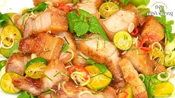 Thêm mẹo này Thịt ba rọi lắc sả tắc thơm ngon đậm đà mà vẫn giòn tan