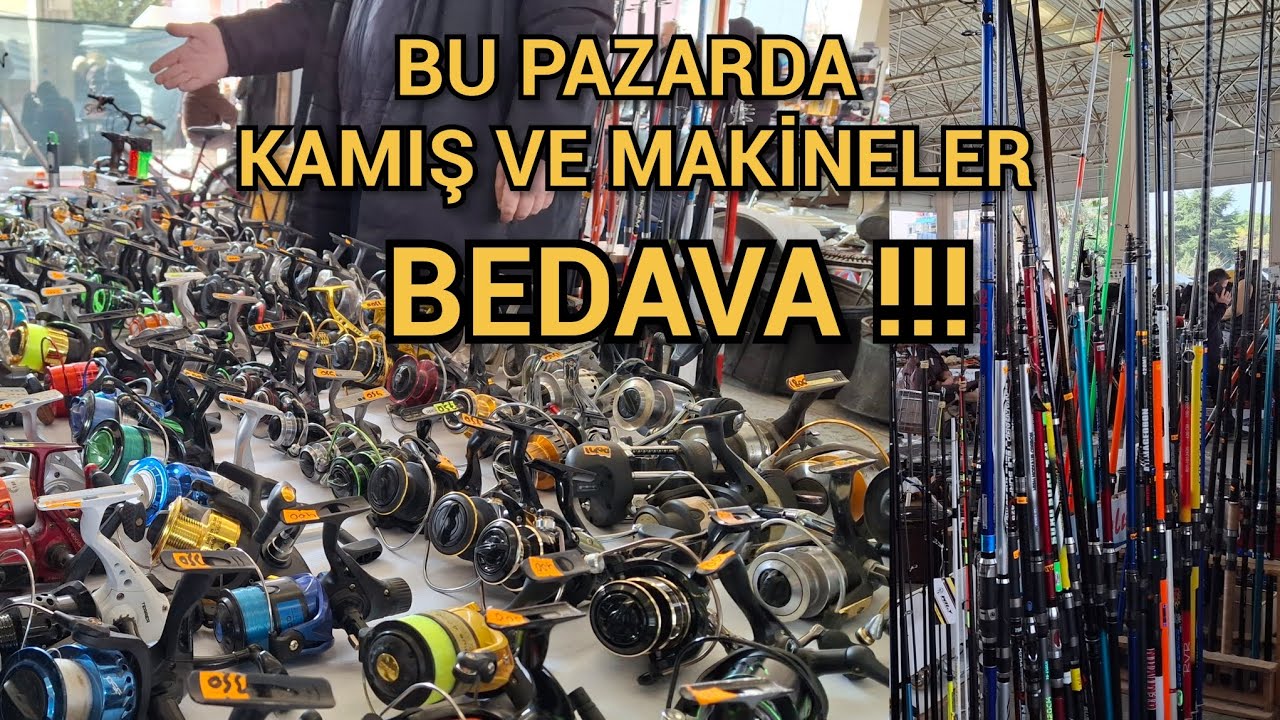 Bit Pazarında Sudan Ucuz Olta malzemeleri. Kamış ve Makineler. #balıkavı
