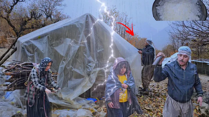 🌪️ The nomads' terrible nightmare! Storm, merciless rain and a hard night with the mountain nomads 😱