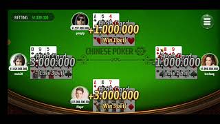 Chinese Poker/Pusoy I Got My Best Card And Winner Takes All 😁😱 screenshot 4