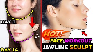 🔥Jawline Sculpt Exercise | Sharpen Your Face, Sharp Jawline, Reduce Double Chin, Lose Fat Face