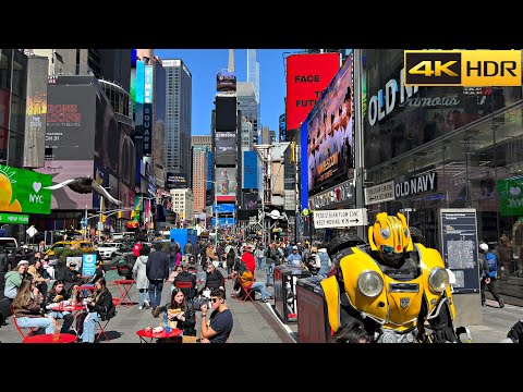 🌼 Spring 2023 - New York City | A Sunny Walk around Manhattan [4K HDR]