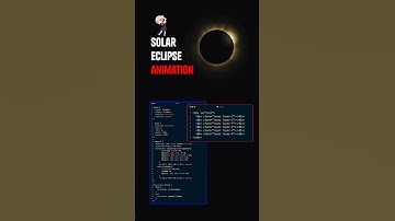 How To Create Solar Eclipse Animation Using Css and Html #html #css #trending #viral #shortsfeed