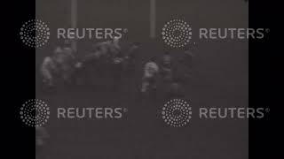 1957 UK|: RUGBY UNION: ENGLAND BEAT FRANCE 9-5 AT TWICKENHAM