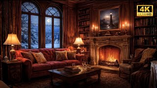 Relaxing Cozy Winter Room ❄️🔥 4K Live Wallpaper | Fireplace & Snowfall | Ambient Relaxation screenshot 3