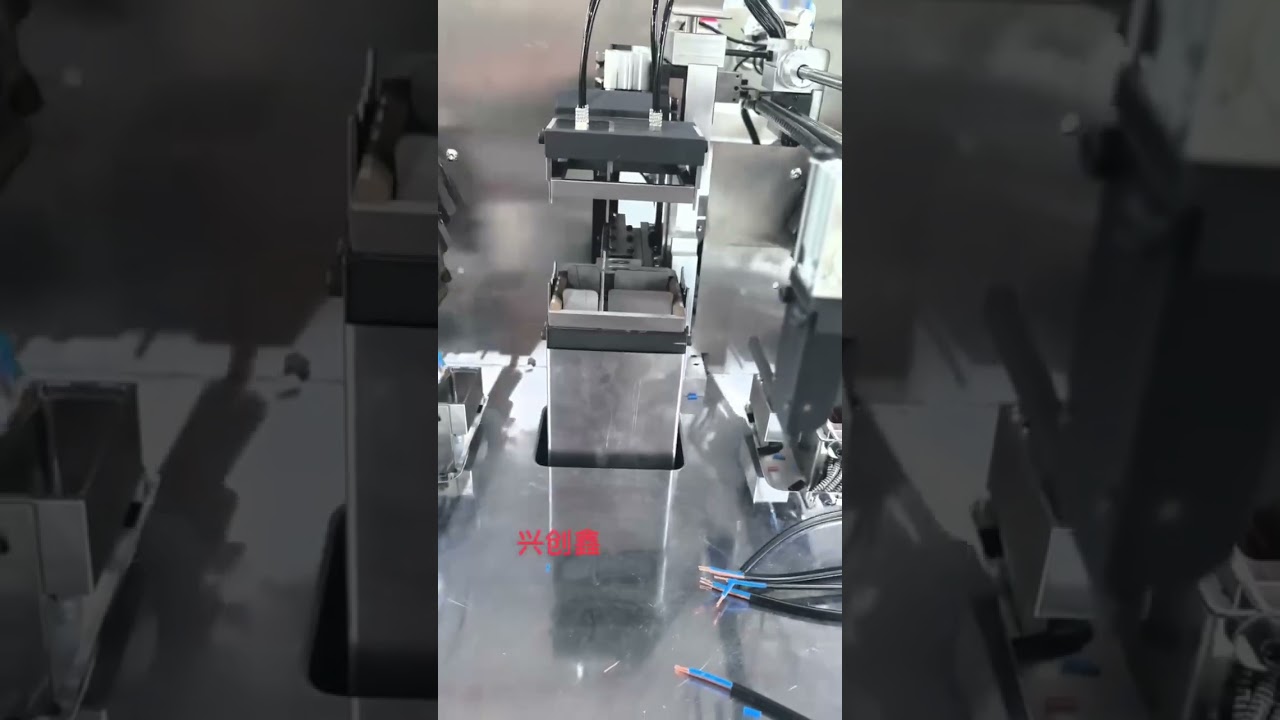 Fully Automatic Double Head Round Sheath Multi-core Wire Cutting Stripping Twisting Dipping Machine