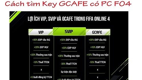Hướng dẫn cài GCAFE 2018 và kiểm tra KEY GCAFE nhận PC FO4
