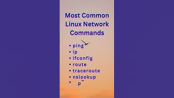 Most Common Linux Network Commands #linux_tutorial #linuxnetwork #linux #networking