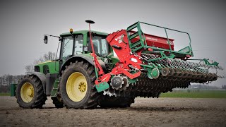 ✩ Wiosna 2021 ✩ Siew Jęczmienia ✩ John deere 6820 ✩ AgroMasz Sn300 ✩