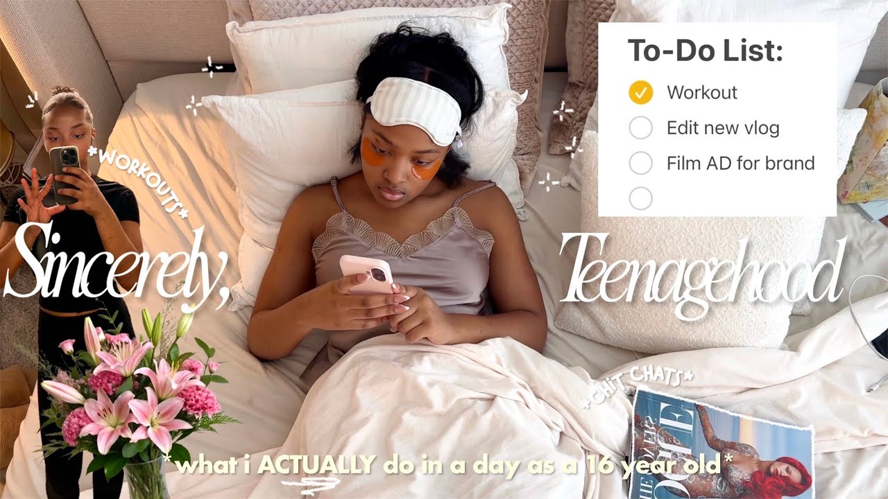 what i *ACTUALLY* do in a day as a 16 year old girl 🎧💐 | Sincerely Teenagehood