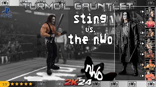 Sting vs. the nWo - 1v7 Turmoil Gauntlet (Gauntlet #2) | WWE 2K24 PS5