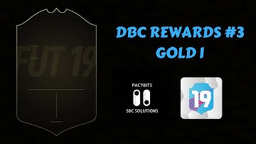 DBC REWARDS #3- GOLD I- FUT 19 Pacybits Pack Opener & Draft
