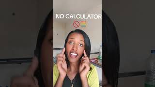 NO CALCULATOR 🚫🧮