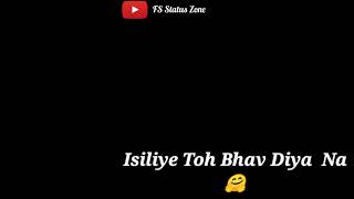 Ignore Karne Me Toh PHD kar Rakhe hain / Black screen status | IMovie Status \ Attitude black screen