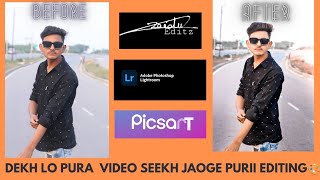 Easy Step Me PicsArt & Lightroom Mobile photo Editing Tutorial | Complete Photo Editing Mobile📱?2022 screenshot 3
