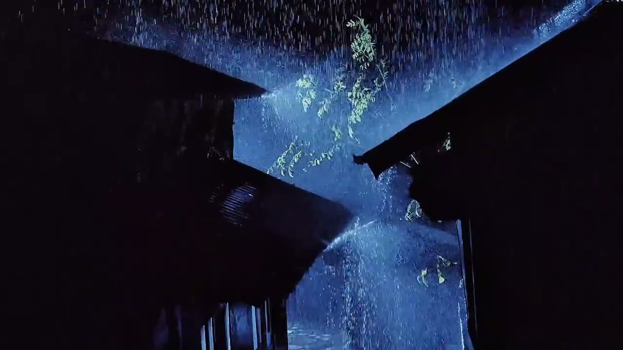 Instant Sleep for Insomnia | Heavy Rain on Metal Roof at Night