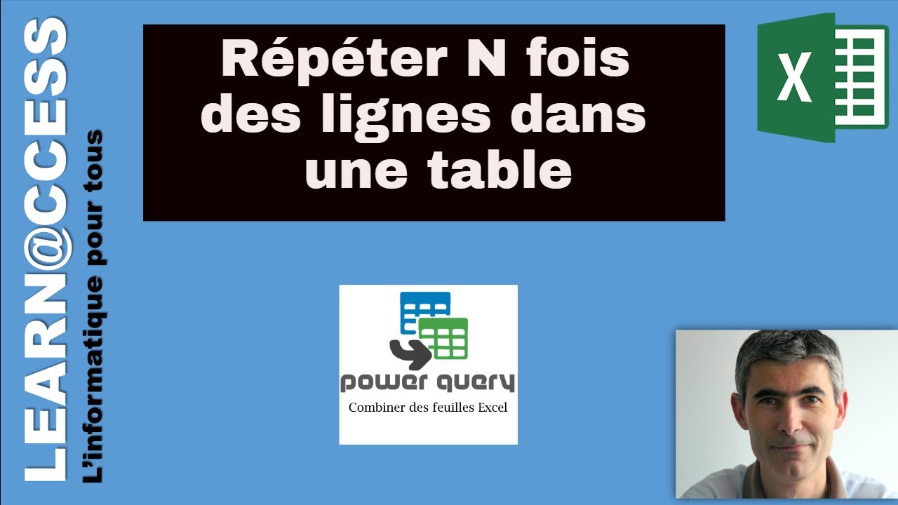 Power Query - Répéter N Fois des lignes d'une table à partir d'un champ
