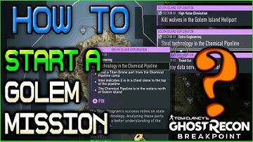 How to Find & Start Golem Island Missions 🞔 No Commentary 🞔 Ghost Recon Breakpoint