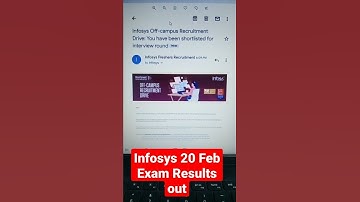 Infosys 20 Feb exam results out