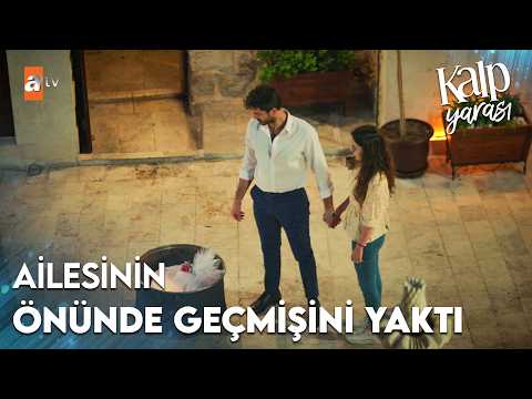 Ferit ailesinin gözü önünde Hande ile geçmişini yaktı - Kalp Yarası 2. Bölüm
