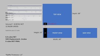 SUBWOOFER BOX CALCULATOR - TUNING, VOLUME, PORT, ETC. screenshot 3