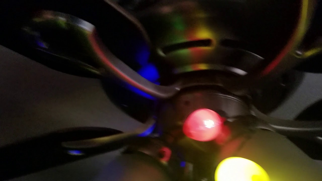 I Decorated My Ceiling Fan With Christmas Lights Youtube