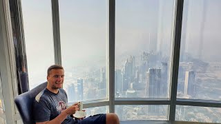 At the top of the Burj Khalifa - floor 148