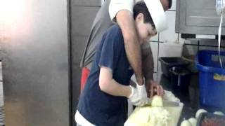 Mark in the Kitchen of Cantina Mexicana