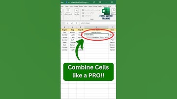 Combine Text Like Magic ✨ #excelforbeginners  #excelshortcuts #exceltricks