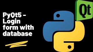 PyQt5 - Login form with database in Python in English