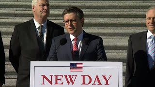 LIVE: Speaker Johnson, House GOP leaders hold news conference on Republican election victories