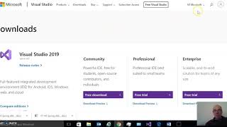 Downloading Visual Studio 2017