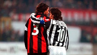 Alessandro Del Piero vs AC Milan | 2 goals against Maldini & Desailly | 28/03/1998