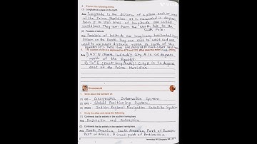 Class 6  geography chapter 1 workbook solution Maharashtra state board @swaranotes