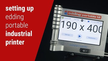 Setting up edding portable: perfect solution for marking away from the production line