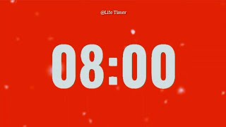 8 Minute Countdown Timer With Music Ends With Alarm